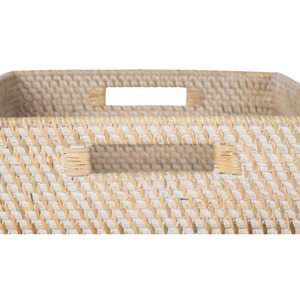 Rectangle Metal Wire <b>Storage</b> <b>Basket</b> With Handles Simple Style Multi-Purpose Organizer - Product Image 6