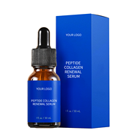 Sérum de collagène peptidique, peptides de cuivre, acide hyaluronique |   Sérum bleu raffermissant anti-rides pour le visage |   30 ml OEM/ODM Logo personnalisé