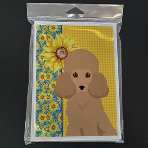 การ์ดอวยพรเปล่าขนาด5x7พร้อมซองจดหมายสำหรับเขียนโน้ตแพ็คของเล่นแอปริคอทแพ็คของเล่นรูปดอกทานตะวันฤดูร้อนแปลกๆขนาด8 A7ขนาด5x7 - Product Image 3