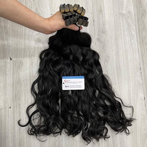 Extensiones de Cabello Adhesivas Más Vendidas, Onduladas Naturales, Corte Normal, Color Natural, Extensiones de Cabello Humano Vietnamita - Product Image 6