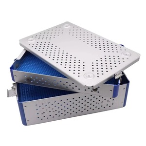 Sterile Aluminium Instrument Tray Box with <b>Silicone</b> Pad Reusable Medical/Surgical <b>Tool</b> Organizer for Autoclave Sterilization - Product Image 5