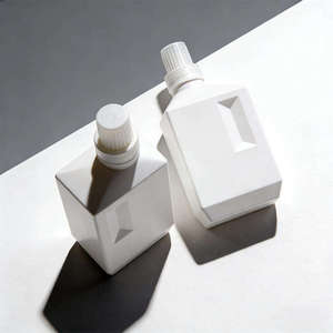 Bouteilles de détergent à lessive en plastique HDPE de 550 ml, 800 ml, 1 L, couleur personnalisée, bouchon à vis plat Unalilia, impression sérigraphique - Product Image 3