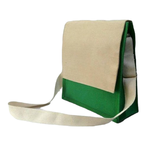Bolso Bandolera de Yute Ecológico de Diseño, Bolso de Hombro Moderno para Damas - Product Image 1