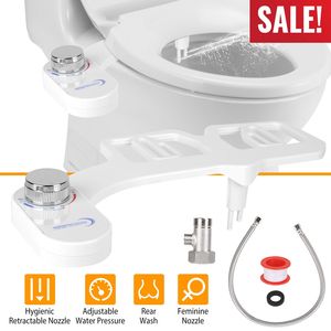 Accessorio meccanico per sedile per Bidet doppio ugello spruzzatore di acqua dolce Non elettrico per lavaggio femminile - Product Image 3