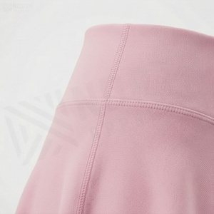 Women High Waist A-Line Mini <b>Wrap</b> Skirt Solid <b>Pink</b> Breathable Spandex Polyester Casual Style All Seasons - Product Image 5