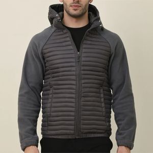 Mawra 2026 – Blouson matelassé hybride à capuche personnalisé pour homme, avec logo OEM, pour l'hiver, l'extérieur, isolé, haute performance, vente en gros, unisexe - Product Image 1