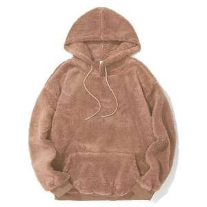 Sweat-shirt à capuche en sherpa pour homme avec doublure en polaire moelleuse, échantillon de développement pour les boutiques de vêtements en ligne - Product Image 5