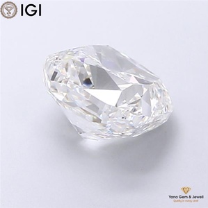Diamant de laboratoire CVD 1,00 CARAT avec certificat IGI, taille coussin carrée, couleur E, clarté VVS1, pour un cadeau parfait, pendentif - Product Image 3