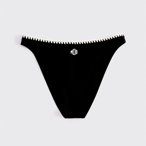 Ensemble bikini noir deux pièces style mature pour femme, maillot de bain à bretelles réglables, tenue de plage, service OEM marque privée pour les marques américaines - Product Image 5