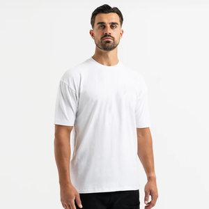 เสื้อยืดทีมเปล่าราคาส่งถูกสำหรับโปรโมชั่น พิมพ์ลายกราฟิกได้ตามสั่ง สำหรับผู้ชาย ผ้าโพลีเอสเตอร์ผสมคอตตอน พร้อมป้ายกำกับแบบกำหนดเอง - Product Image 3