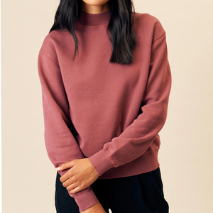 Women’s Premium Oversized <b>Mock</b> <b>Neck</b> Pullover Sweatshirt Graphic Print High <b>Neck</b> Soft Fleece Long Sleeve Casual Streetwear <b>Top</b> - Product Image 3
