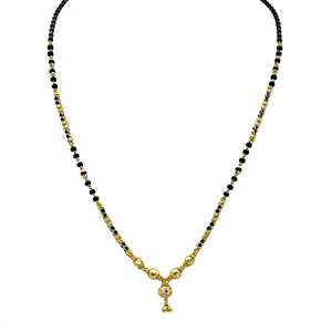 Joyería Clásica India Mangalsutra de Oro, Sofisticado Collar de Cuentas Negras, Exquisito Colgante de Oro para Mujeres Casadas - Product Image 1