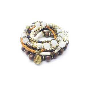 Colección de Pulseras de Cuentas Multicapa Hechas a Mano, de Alta Calidad, Modernas, Unisex, para Fiestas, Bodas, Regalos, a Precio Competitivo - Product Image 1