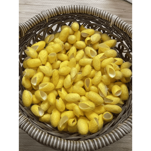 Material de seda cruda de cocones de gusano de seda para hilar, tejer telas y decoración artesanal, origen Vietnam. - Product Image 3