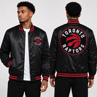 Veste universitaire personnalisée en satin blanc Chicago, inspirée du basketball, avec logo brodé, style bomber, pour hommes, vente en gros, OEM, vêtements d'équipe, sportswear, en vrac