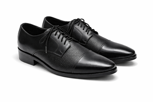 Zapatos Oxford de vestir para hombre de primera calidad, fabricados con cuero genuino de alta calidad. | suela exterior resistente |   estilo clásico atemporal - Product Image 4