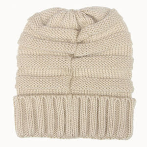 Gorro de Punto Unisex de Color Sólido, 100% Acrílico, Invierno, Casual, Adulto, 58-60CM, Exterior, 2027 - Product Image 1
