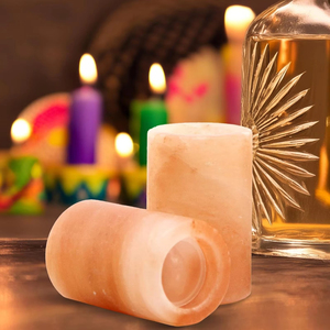 Verre à shot en sel rose de l'Himalaya, sculpté à la main, en pierre naturelle, pour bars et événements - Product Image 6
