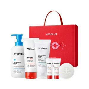 Set de Regalo Neopharm Atopalm para el Cuidado de la Piel del Bebé, 3 Piezas, Crema, Gel Limpiador y Calmante con Descuento - Product Image 1