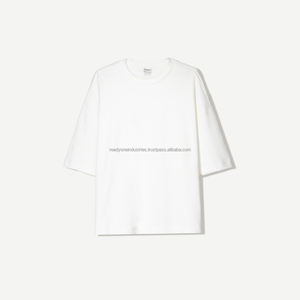 Camiseta de Manga Corta para Hombre, 100% Algodón, 300 GSM, Talla Grande, Personalizable con Logotipo OEM, Lisa - Product Image 4