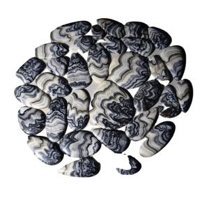 Cabujones de Ágata Mexicana Natural de Alta Calidad al por Mayor, Cristal de Cuarzo Curativo para la Fabricación de Joyas, 20-45 mm - Product Image 4