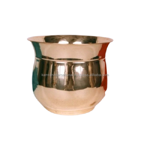 <b>Mirror</b> Polished Smooth Metal <b>Flower</b> Planters for Restaurant Garden Decorative Floral Pot Accessories - Product Image 1