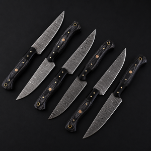 UA Supplies Hot Selling Trendiness Handmade Full Tang Damascus Steel Paring <b>Knives</b> 4-5.9in Ambidextrous Brushed Finish Kitchen - Product Image 1