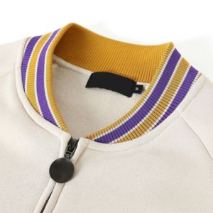 Vestes en polaire de laine Omega de qualité supérieure pour hommes, style universitaire grec, coupe-vent, brodées, avec lettres dorées sur le devant, chauffantes, vente en gros - Product Image 5