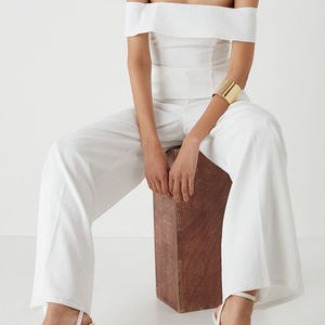 Pantalones Largos Casuales de Cintura Alta para Mujer, Tallas Grandes, Color Sólido, Ligeramente Acampanados, Tela Elástica, Aptos para Todas las Temporadas, Venta al Por Mayor - Product Image 1