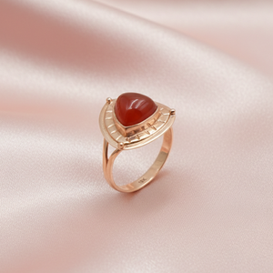Orange Carnelian Gemstone <b>Ring</b> Pure 925 Sterling Silver Handmade <b>Statement</b> <b>Ring</b> Rose Gold Yellow Gold Plated Jewelry for Unisex - Product Image 3