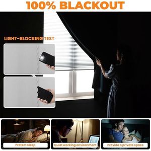 Tende Oscuranti Termoisolanti Autoadesive per Finestre della Camera da Letto Senza Necessità di Forare - Product Image 1