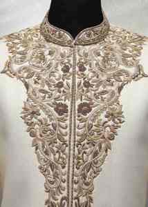 Salwar Kameez indien pakistanais pour homme, tenue de mariage royale brodée, tenue traditionnelle de Dulha, protection solaire premium, sans plis - Product Image 5