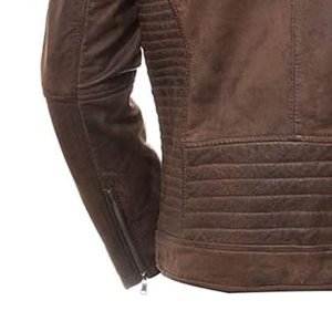 Outdoor Winter Warm New Fashionable Customized <b>Brown</b> Winter Leather Bomber Windbreaker Jacket for Men Handmade High Quality - Product Image 6