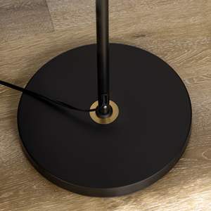 Lampade da terra regolabili per soggiorno, lampada da piedi per camera da letto con braccio di equilibrio, testa e altezza regolabili, alto nero e G - Product Image 3