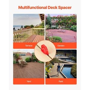 20-Pack 1/8 pollici rosso brillante ABS Jig strumento di spaziatura per Decking facile tirare composito PVC legno duro tavole trattate a pressione per - Product Image 6