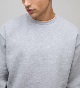 Sweat-shirt de haute qualité à motif gaufré, double flanelle, réversible, à carreaux, coupe ample, doublure polaire, sans capuche, pour l'automne - Product Image 2