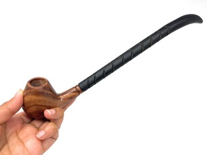 Pipa de Fumar de Madera de Lujo Hecha a Mano, Pipa de Tabaco Decorativa de Madera Natural, Artículo de Colección, Pipa de Fumar de Madera Hecha a Mano - Product Image 1