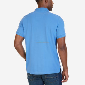 Vente en gros de t-shirts pour hommes à manches courtes en jersey uni, personnalisables avec impression et broderie de logo - Product Image 3