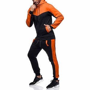 Ensemble de survêtement 2 pièces pour homme, sweat à capuche de haute qualité, couleur unie, pour entraînement, fitness, sport, gym, envoyé par Dress Sports - Product Image 6