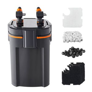Potente Filtro Esterno a 4 Stadi per Acquario da 10L con Luce Temporizzata, 396GPH, per la Circolazione dell'Acqua e la Pulizia dei Pesci - Product Image 1