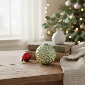 VIXM-14052 2019 ลูกบอลแก้วตกแต่งต้นคริสต์มาสสีเขียวอ่อน ขายดี สำหรับตกแต่งเทศกาลวันหยุดอย่างหรูหรา - Product Image 4