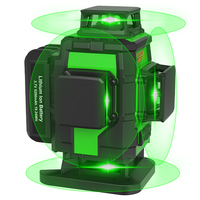 SNDWAY haute qualité nouveau 360 niveau laser à faisceau vert à nivellement automatique laser extérieur 4d 16 lignes niveaux laser oem