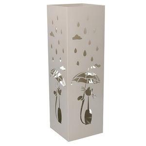 Porte-parapluie moderne en métal avec motif chat et parapluie, finition thermolaquée, autoportant, pour décoration intérieure et rangement - Product Image 3