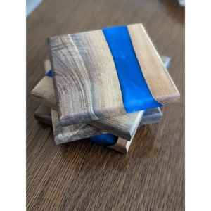 Artisanat en bois fait main et panneaux muraux, sous-verres en résine de pin, accessoires de service à thé, gravure écologique pour une décoration intérieure unique - Product Image 3