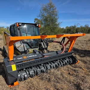 Chargeuse compacte sur chenilles Kubota de haute qualité avec moteur diesel, broyeur forestier, équipement commercial de débroussaillage de la végétation - Product Image 1