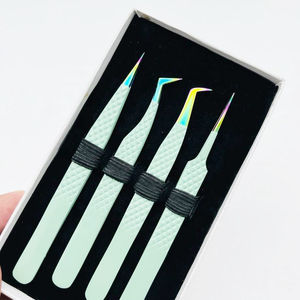 ชุดแหนบต่อขนตา DANTRIC IMPLANTS รุ่น DH-538 สีเขียวทะเล ปลายเรียบ สแตนเลสสตีล 10 มม. เครื่องมือที่ทนทานและแม่นยำสำหรับตกแต่งคิ้ว - Product Image 3