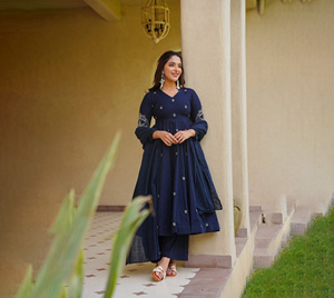 India Kurtis Women Latest Designer Wholesale Price Festival <b>Party</b> Wear Georgette <b>Sequin</b> Work Kurti <b>Top</b> Gown Long Dress for Girls - Product Image 1