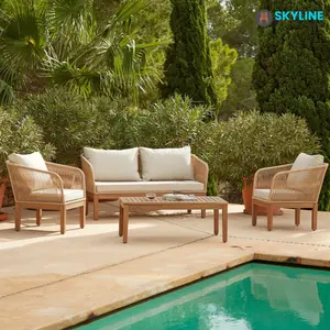 Skyline Lounge Tuinmeubilair Buiten Bankstel Moderne Patio Meubels Set All Weather Luxe Stijl