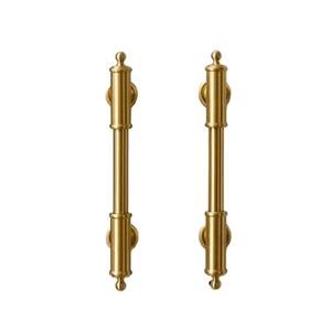 มือจับประตูหลักทองเหลืองคุณภาพสูง พร้อมการเคลือบผิวแบบโบราณ สไตล์ยุโรปคลาสสิก สำหรับใช้ในบ้านและเชิงพาณิชย์ - Product Image 3