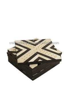 Diseños Únicos, Hechos a Mano, de Madera Ecológica, Tapetes Personalizados, Decoración de Mesa, Posavasos, Artesanía de la India, Precio al por Mayor - Product Image 6